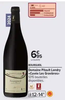 Carrefour Bourgueil Domaine Pitault Landry Cuvée Les Gravières offre