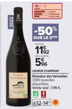 Carrefour Domaine des Varinelles offre