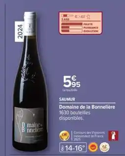 Carrefour Domaine de la Bonnelière offre