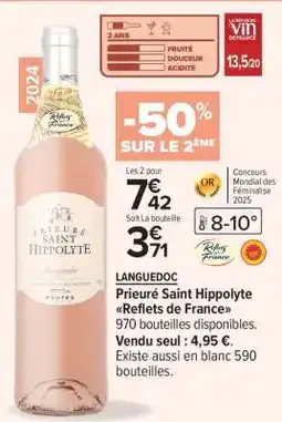 Carrefour Prieuré Saint Hippolyte Reflets de France offre