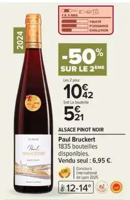 Carrefour ALSACE PINOT NOIR offre