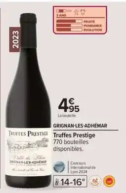Carrefour Truffes Prestige offre
