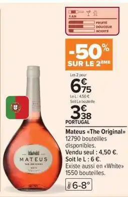 Carrefour Mateus The Original offre