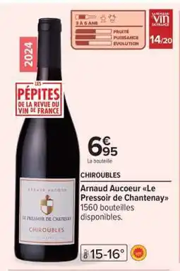Carrefour Arnaud Aucoeur Le Pressoir de Chantenay offre