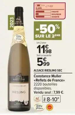 Carrefour ALSACE RIESLING SEC offre