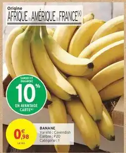 Intermarché BANANE offre
