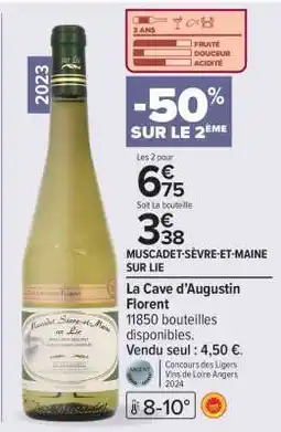 Carrefour MUSCADET SÉVRE ET MAINE SUR LIE offre