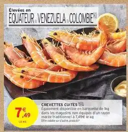 Intermarché CREVETTES CUITES offre
