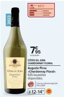 Carrefour CÔTES DU JURA CHARDONNAY FLORAL offre