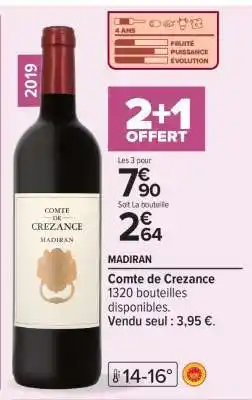 Carrefour Comte de Crezance offre