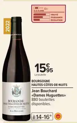 Carrefour BOURGOGNE HAUTES CÔTES DE NUITS offre