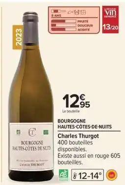 Carrefour BOURGOGNE HAUTES CÔTES DE NUITS offre