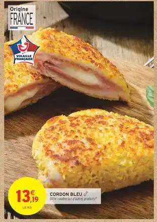 Intermarché CORDON BLEU offre