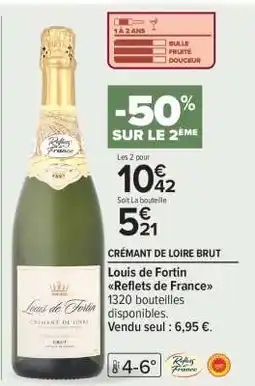 Carrefour Crémant de Loire Brut offre