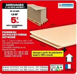 Brico Dépôt Panneau de polystyrene extrude offre