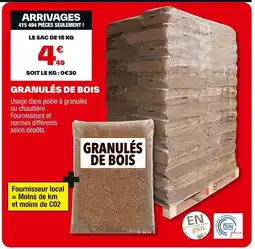 Brico Dépôt Granulés de bois offre