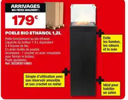 Brico Dépôt Poele bio ethanol offre