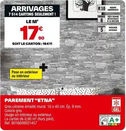 Brico Dépôt Parement "etna" offre