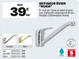 Brico Dépôt Mitigeur évier "huka" offre