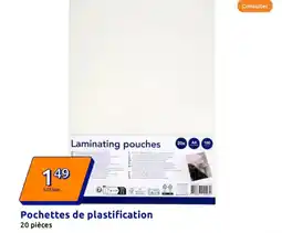 Action Pochettes de plastification offre