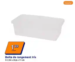 Action Boîte de rangement Iris offre