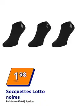 Action Socquettes Lotto noires offre