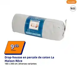 Action Drap-housse en percale de coton La Maison Rêve offre