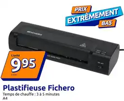 Action Plastifieuse Fichero offre