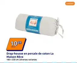 Action Drap-housse en percale de coton La Maison Rêve offre