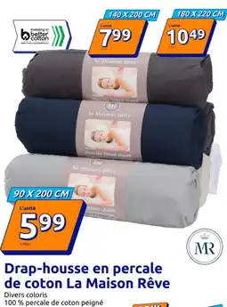 Action Drap-housse en percale de coton La Maison Rêve offre