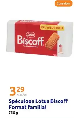 Action LOTUS Spéculoos Biscoff Format familial offre