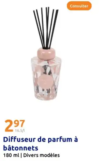 Action Diffuseur de parfum à bâtonnets offre