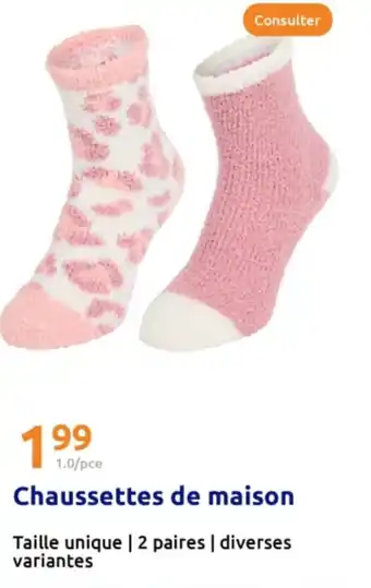 Action Chaussettes de maison offre