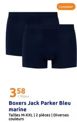 Action Boxers Jack Parker Bleu marine offre