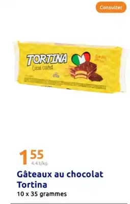 Action TORTINA Gâteaux au chocolat offre