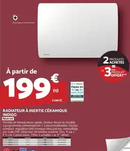 Bricomarché Radiateur à inertie céramique indigo offre