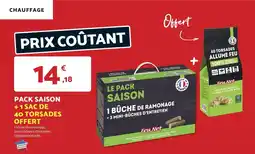 Bricomarché Pack saison +1 sac de 40 torsades offert offre
