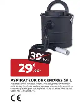 Bricomarché Aspirateur de cendres offre