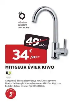 Bricomarché Mitigeur évier kiwo offre