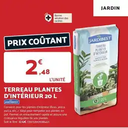 Bricomarché JARDIBEST Terreau plantes d'intérieur offre