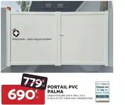 Bricomarché Portail pvc palma offre
