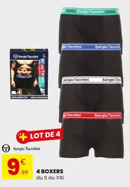 Stokomani Sergio Tacchini 4 BOXERS offre
