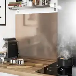 Brico Dépôt C&L Crédence réversible cuivre/inox brossé offre