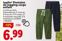Lidl Lupilu Pantalon de jogging cargo enfant offre