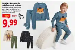 Lidl Lupilu Ensemble molletonné enfant offre
