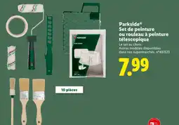 Lidl Parkside Set de peinture ou rouleau à peinture télescopique offre