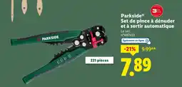 Lidl Parkside Set de pince à dénuder et à sertir automatique offre