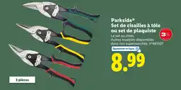 Lidl Parkside Set de cisailles à tôle ou set de plaquiste offre