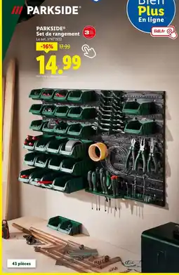 Lidl PARKSIDE Set de rangement offre