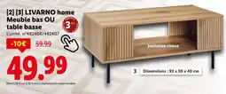 Lidl LIVARNO home Meuble bas ou table basse offre